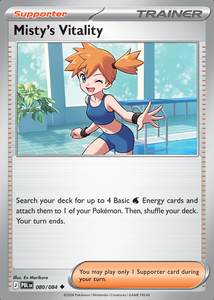 Misty's Vitality Pokémon card