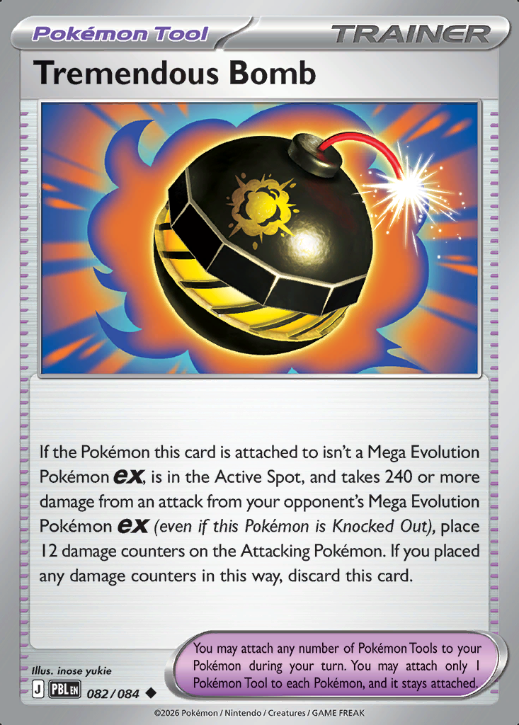 Tremendous Bomb Pokémon card