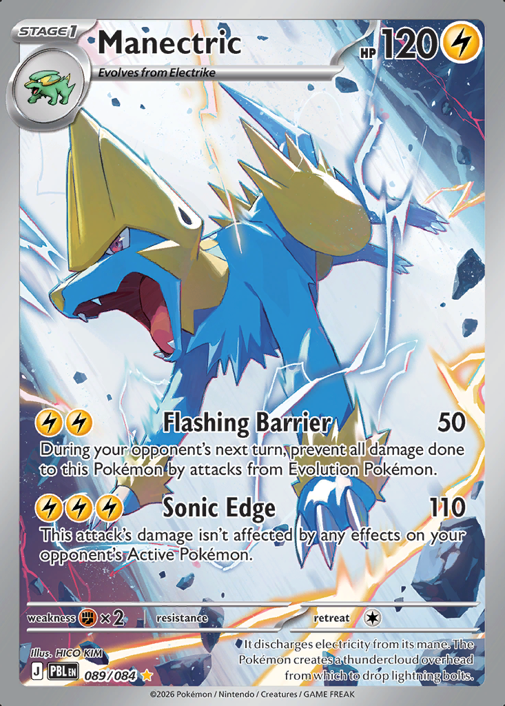 Manectric Pokémon card