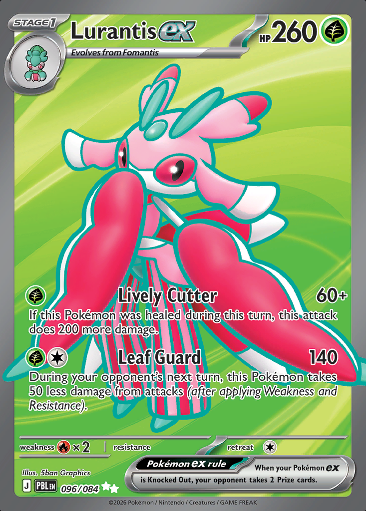 Lurantis ex Pokémon card