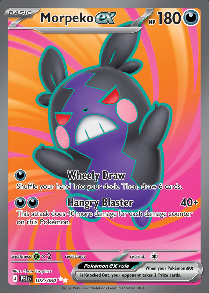 Morpeko ex Pokémon card