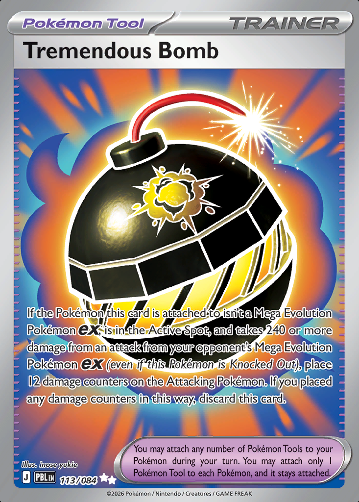Tremendous Bomb Pokémon card
