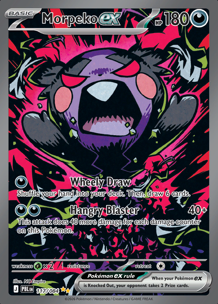 Morpeko ex Pokémon card