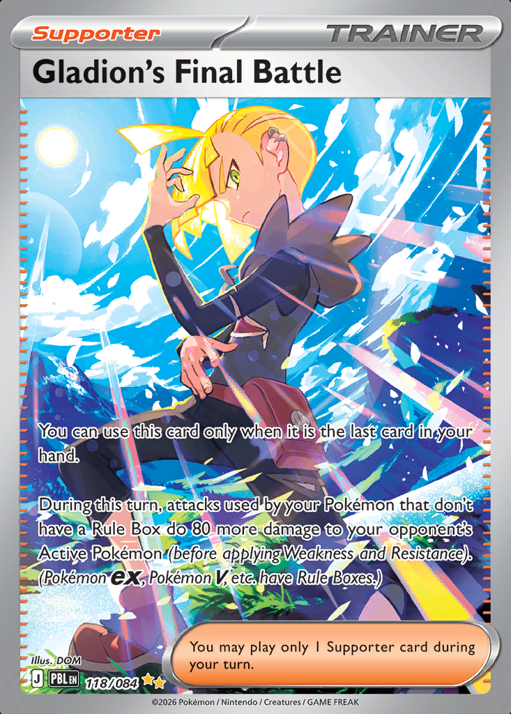 Gladion's Final Battle Pokémon card