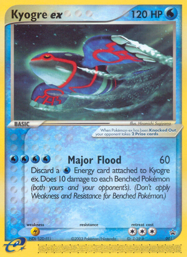 Kyogre ex Pokémon card