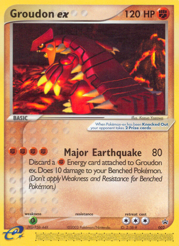 Groudon ex Pokémon card