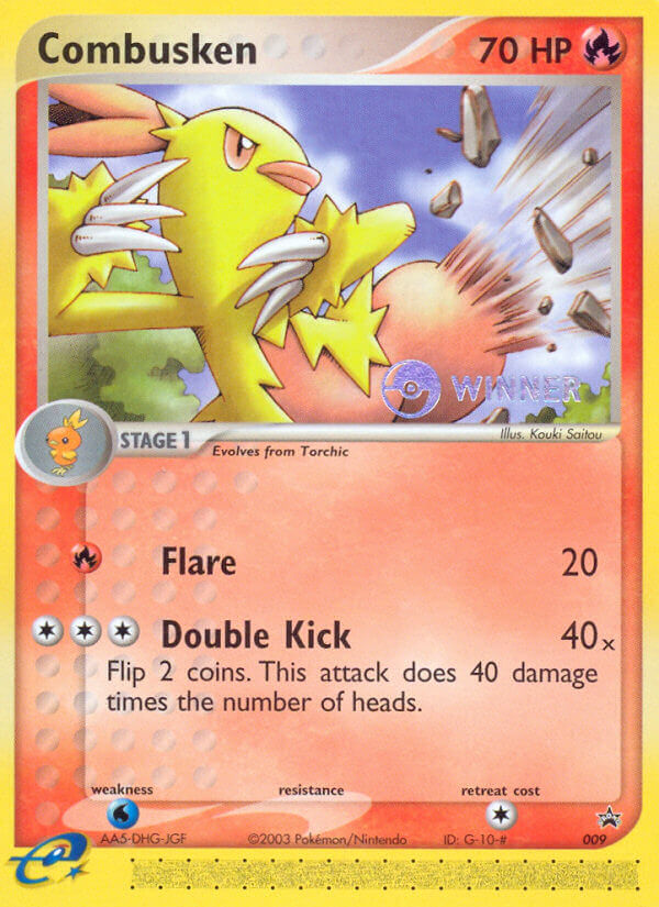 Combusken Pokémon card