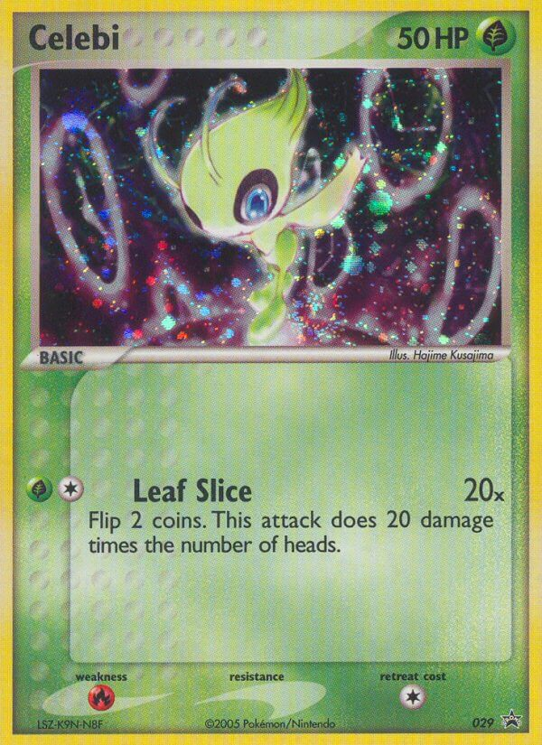 Celebi Pokémon card