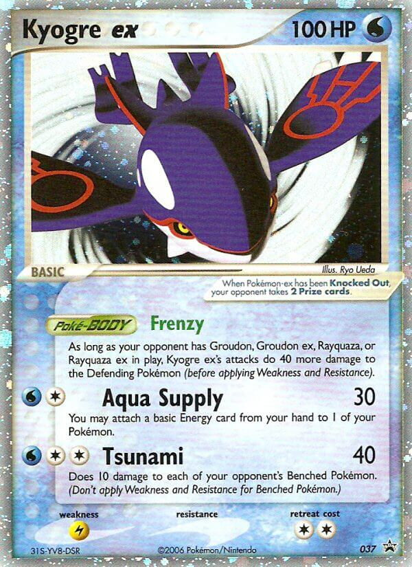 Kyogre ex Pokémon card
