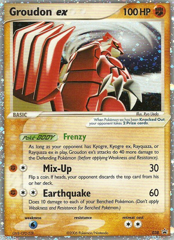 Groudon ex Pokémon card
