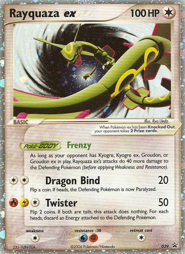 Rayquaza ex Pokémon card