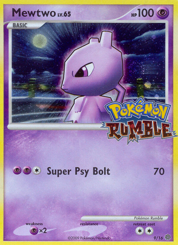 Mewtwo Pokémon card