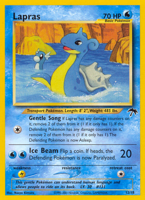 Lapras Pokémon card