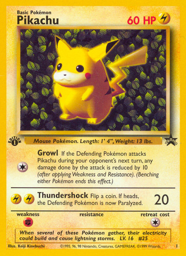 Pikachu Pokémon card