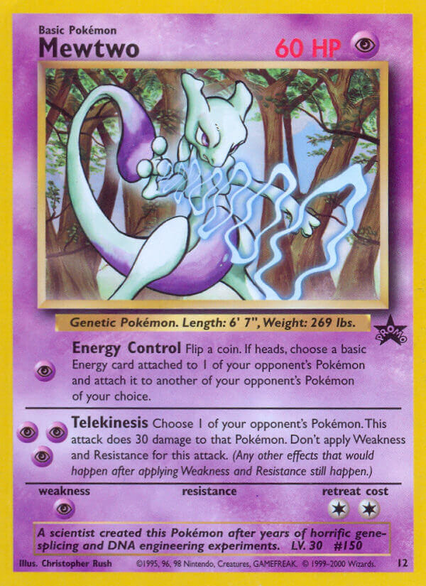 Mewtwo Pokémon card