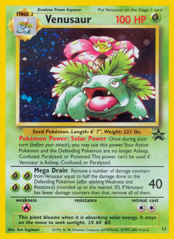 Venusaur Pokémon card