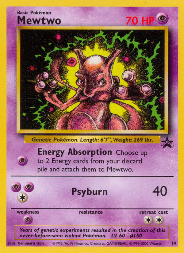 Mewtwo Pokémon card