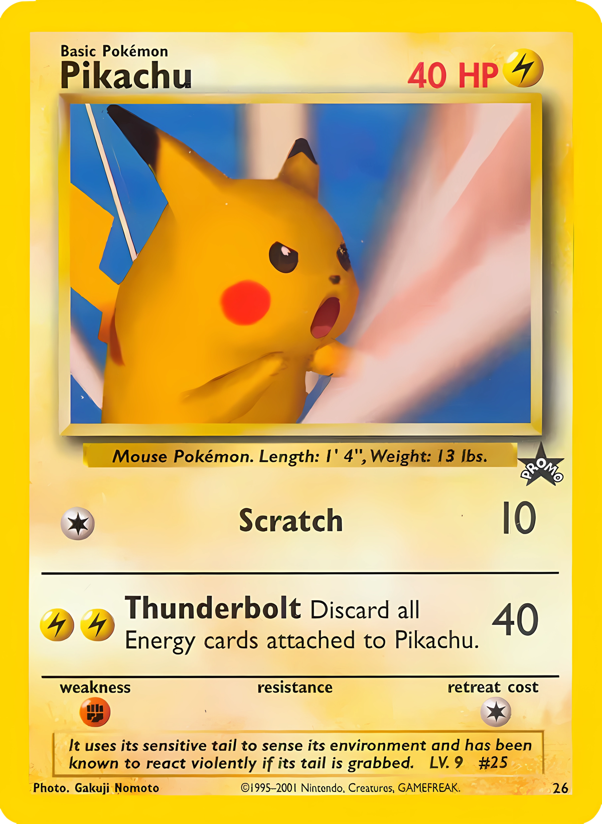 Pikachu Pokémon card