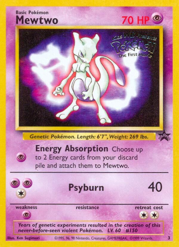 Mewtwo Pokémon card