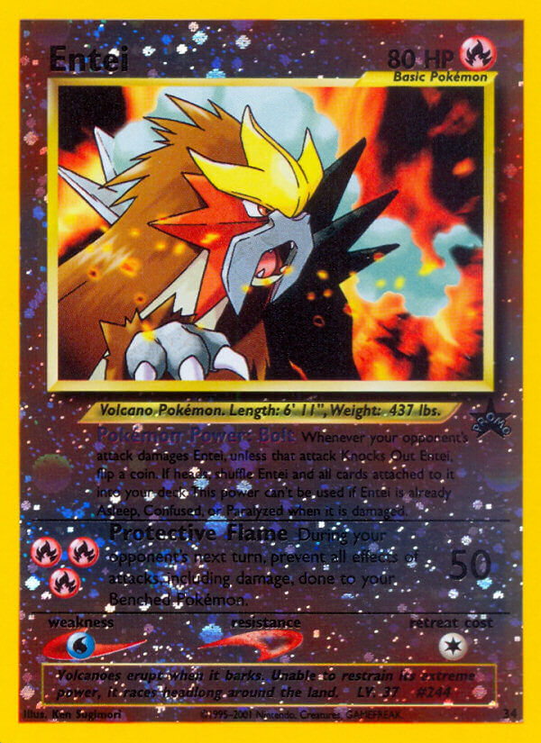 Entei Pokémon card