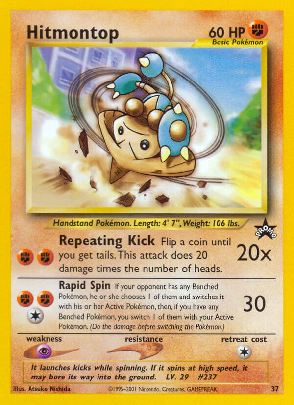 Hitmontop Pokémon card