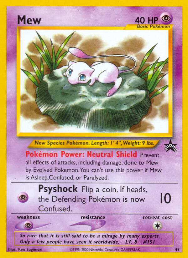 Mew Pokémon card