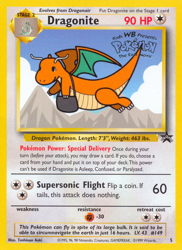 Dragonite Pokémon card