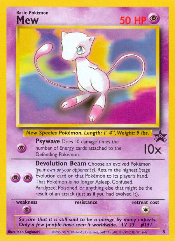 Mew Pokémon card