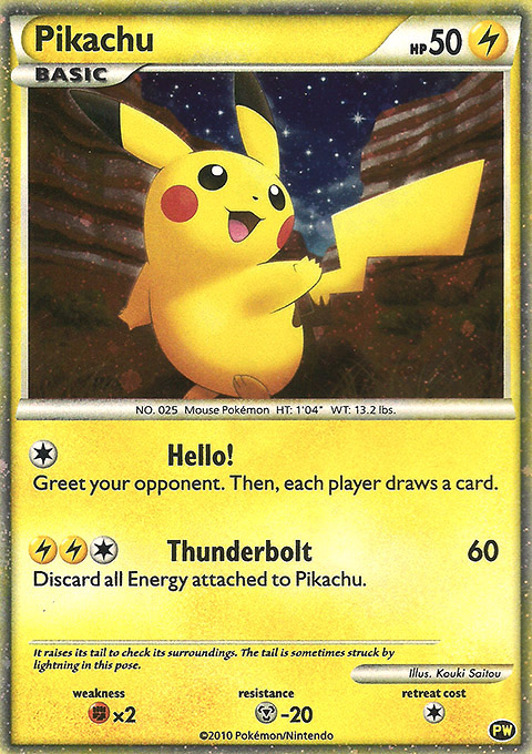 Pikachu Pokémon card