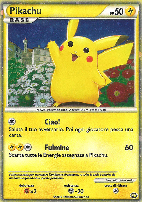 Pikachu Pokémon card