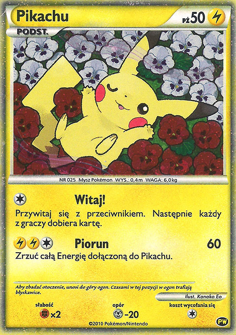 Pikachu Pokémon card