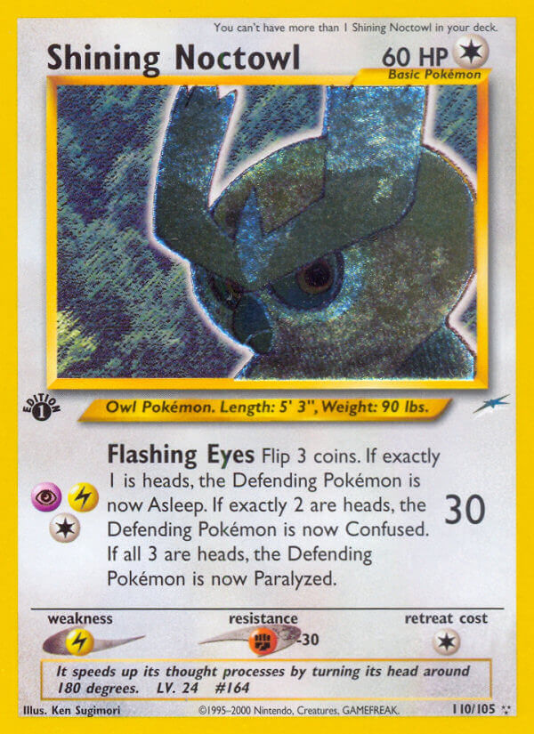 Shining Noctowl Pokémon card