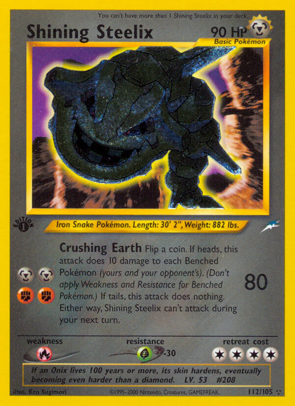Shining Steelix Pokémon card