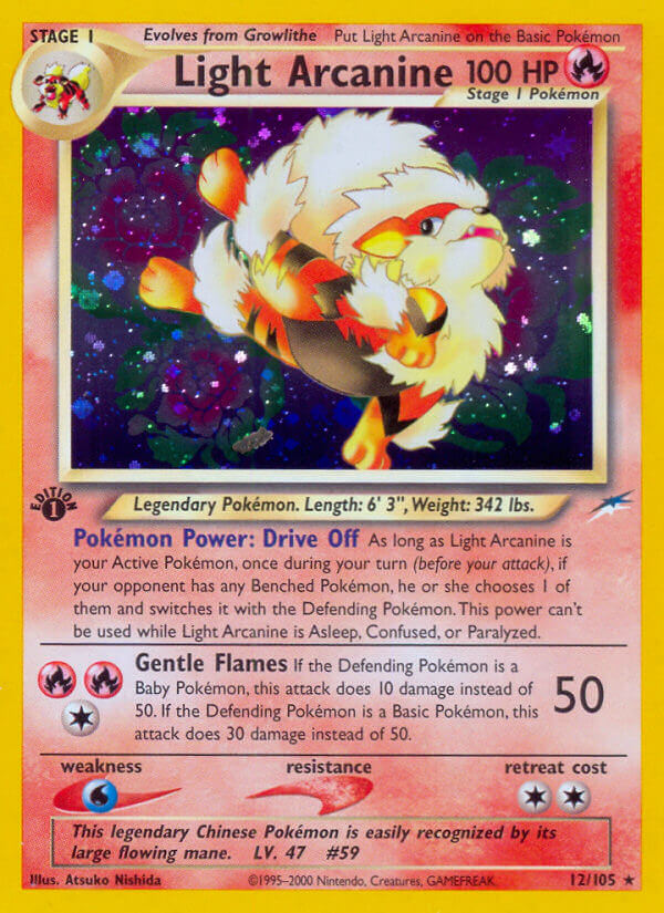 Light Arcanine Pokémon card