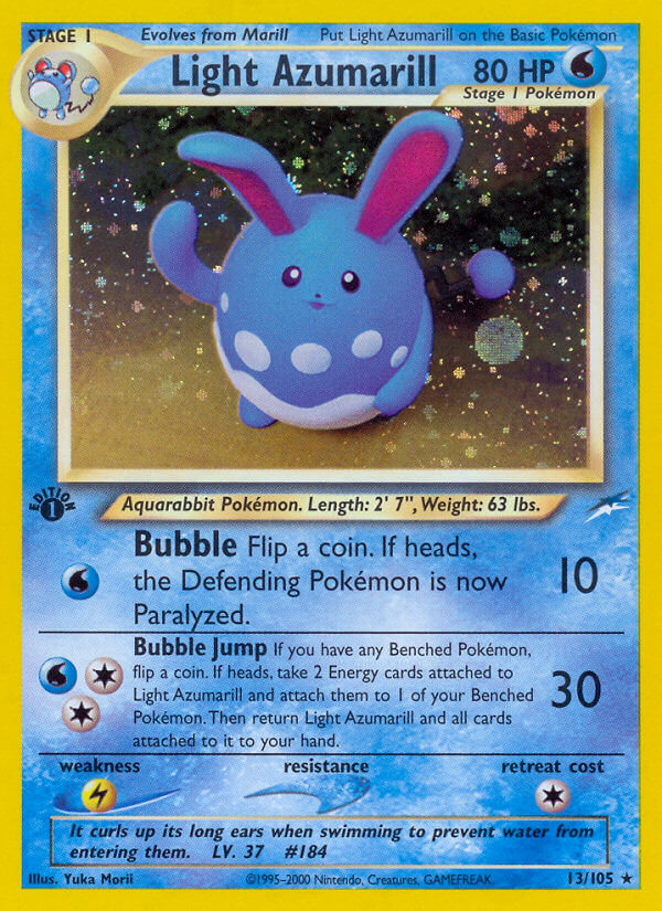 Light Azumarill Pokémon card