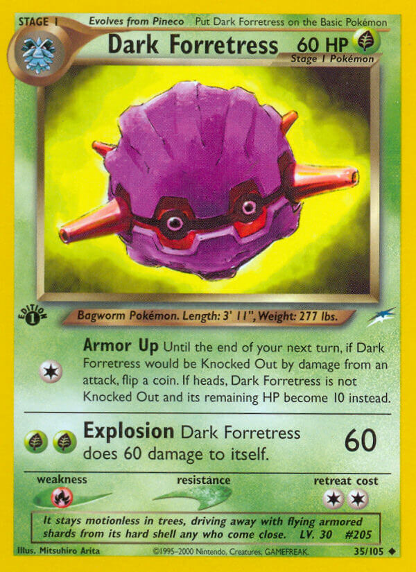 Dark Forretress Pokémon card
