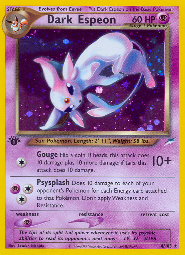 Dark Espeon Pokémon card