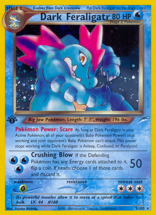 Dark Feraligatr Pokémon card