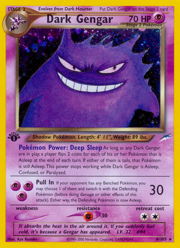 Dark Gengar Pokémon card