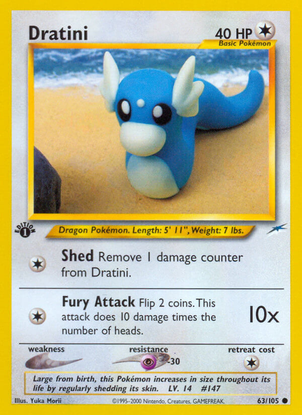 Dratini Pokémon card