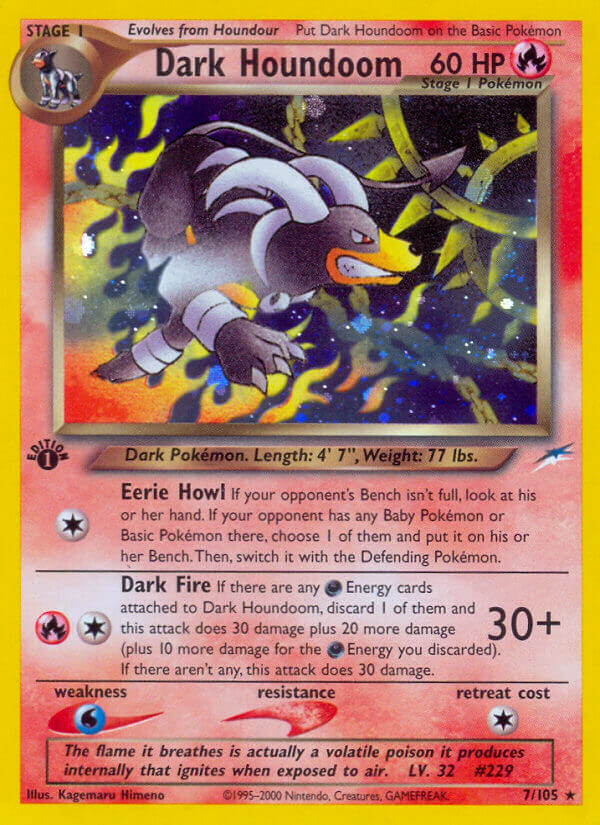 Dark Houndoom Pokémon card