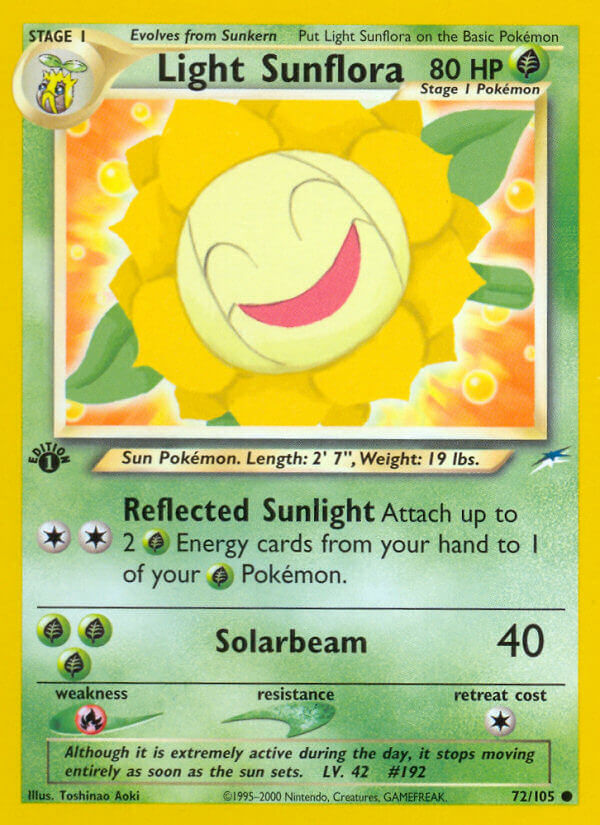 Light Sunflora Pokémon card