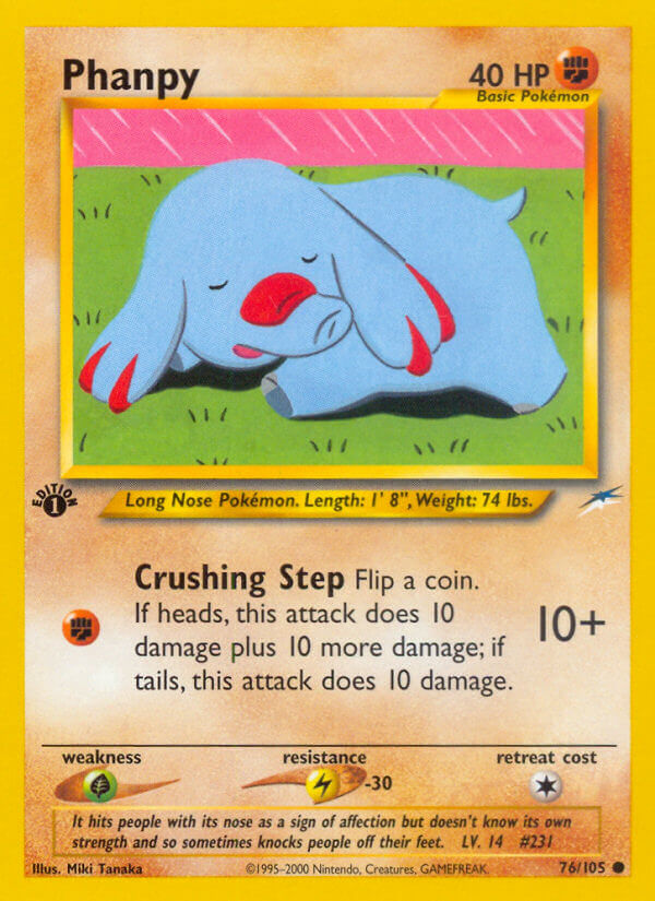 Phanpy Pokémon card