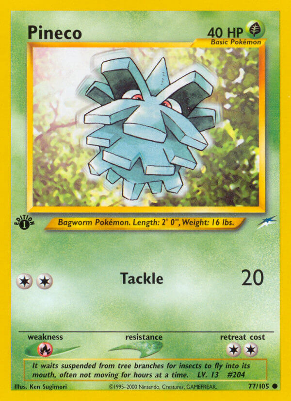 Pineco Pokémon card