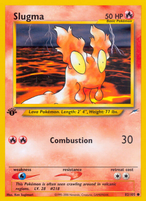 Slugma Pokémon card