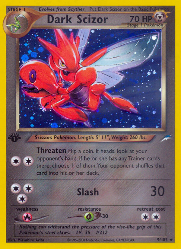 Dark Scizor Pokémon card