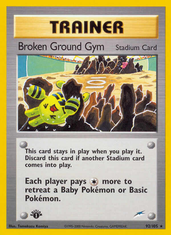 Broken Ground Gym Pokémon card