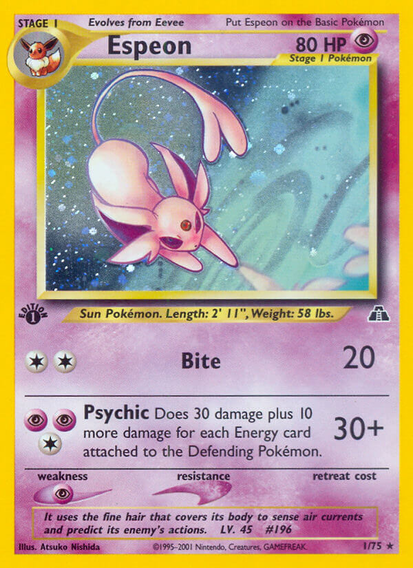 Espeon Pokémon card