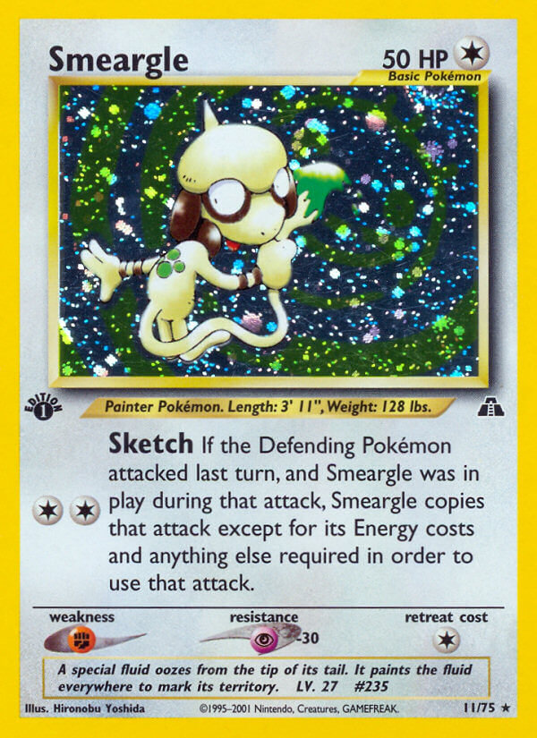 Smeargle Pokémon card