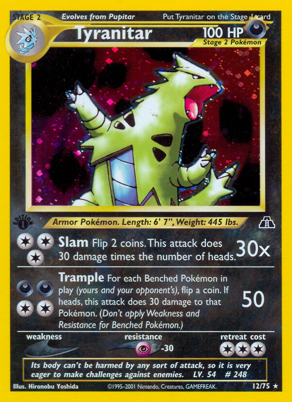 Tyranitar Pokémon card